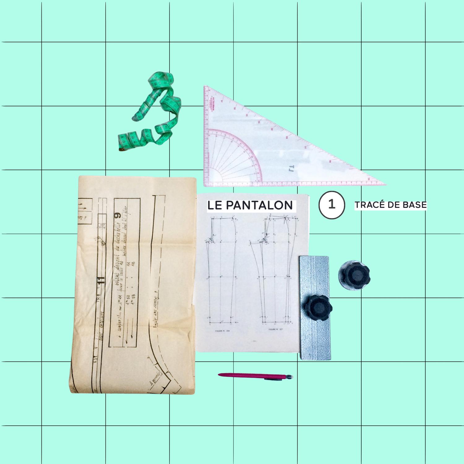 📐Workshop Modélisme / Le pantalon sur mesure 1 – Tracé de base – 10e