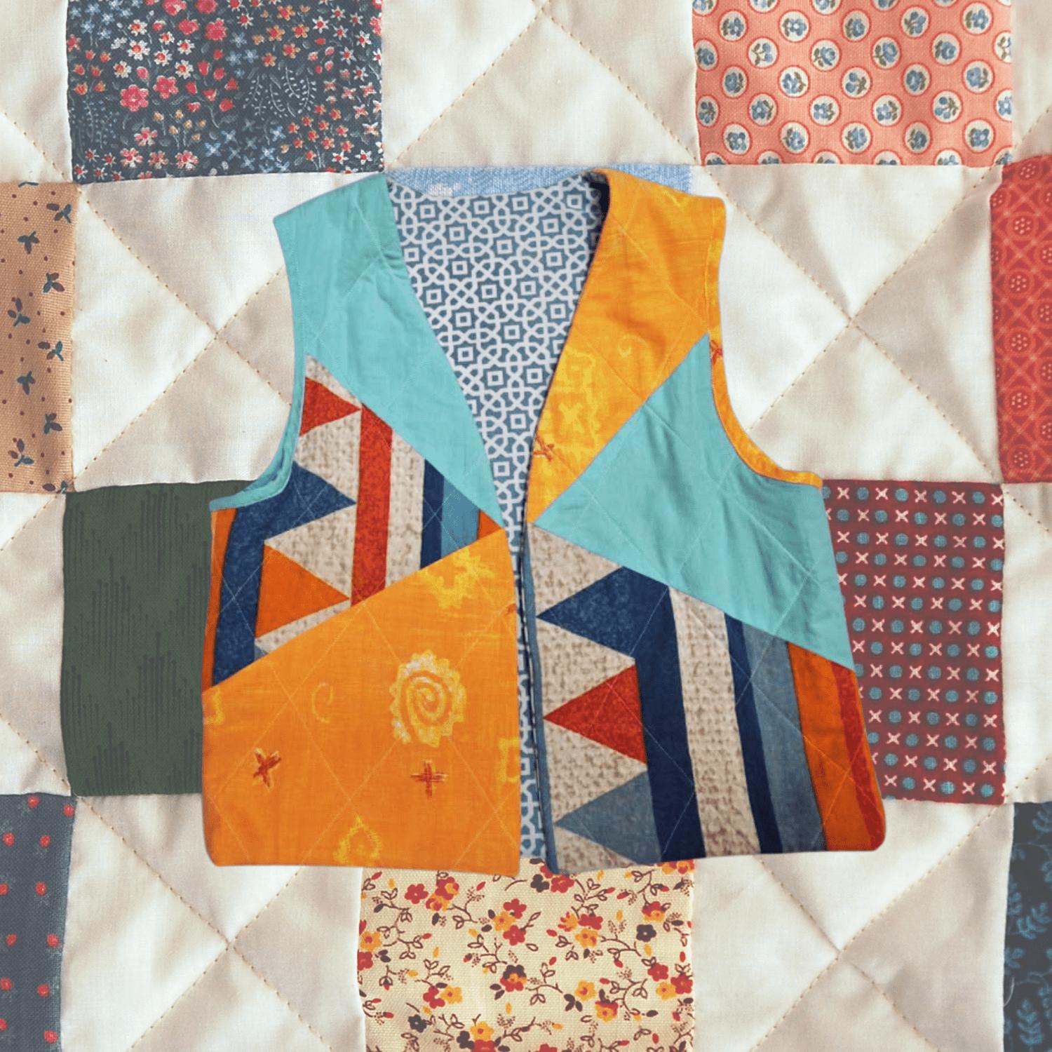 ⚡ Cycle Chutes & patchwork / Le gilet patchwork matelassé